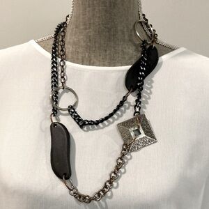 Metal linked Chain Necklace